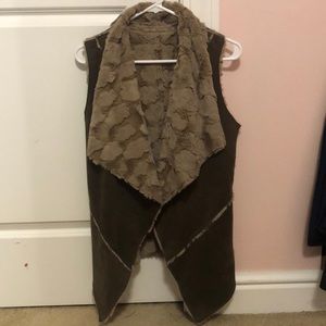 faux fur vest